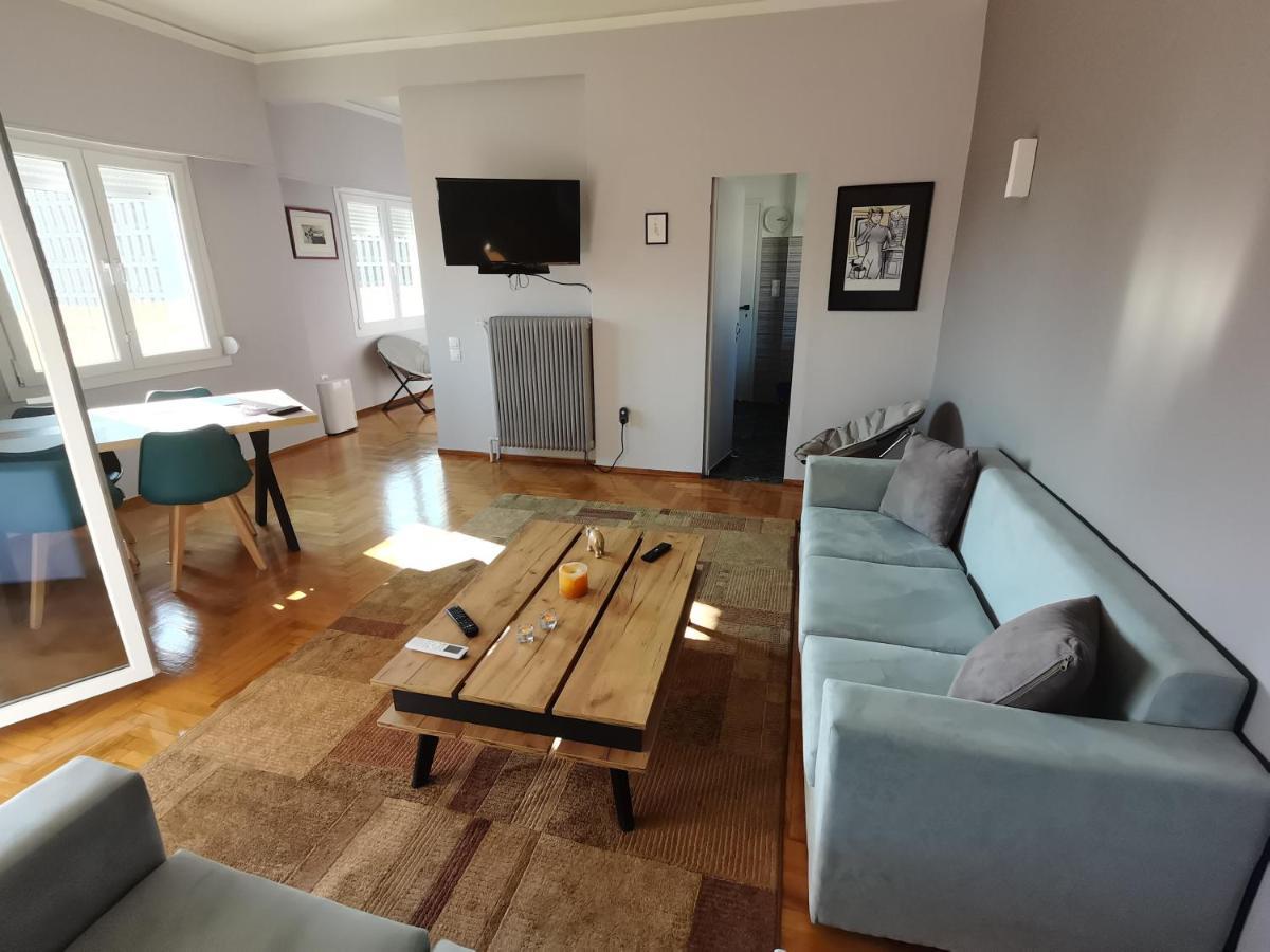 Penthouse Spacious W Super Wifi & Terrace, 2 Min From Metro Афины Экстерьер фото